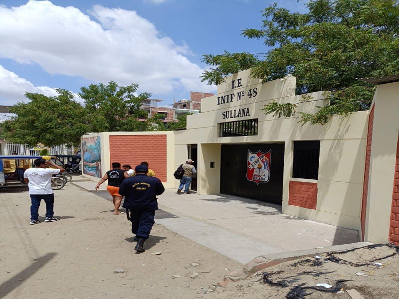 Municipalidad de Sullana realiza inspecciones para garantizar la seguridad en instituciones educativas