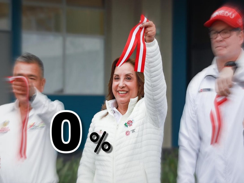 Dina Boluarte vuelve a criticar encuestas: “Qué bueno que me hayan puesto 0%”